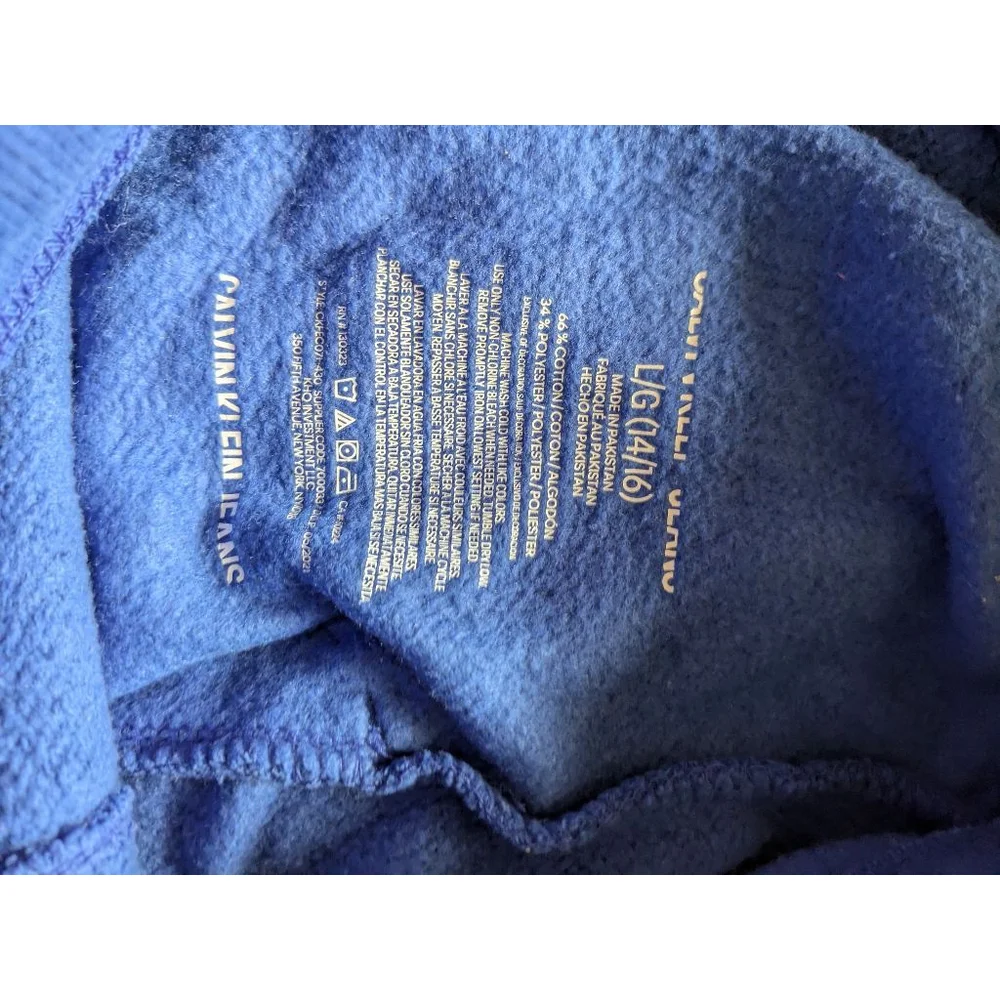 Calvin Klein blue joggers boys Large 14/16